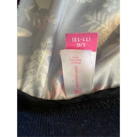 No Boundaries Multi-Color Floral Long Sleeve Full Zip Jacket Size L (11-13) Juni - Picture 5 of 10